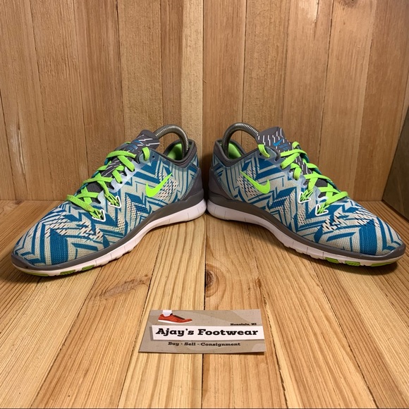 Nike Women’s Free 5.0 TR Fit 5 704695-003 Blue Gym Running Shoes Size: 6.5 - Picture 3 of 11